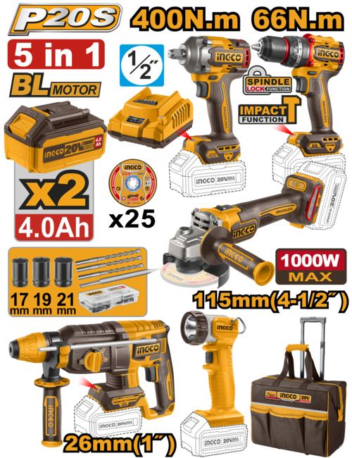 CKLI2058 SET AKU ALATA 5/1 SUP