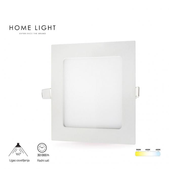 LED PANEL UGR.KVAD 18W 6500K