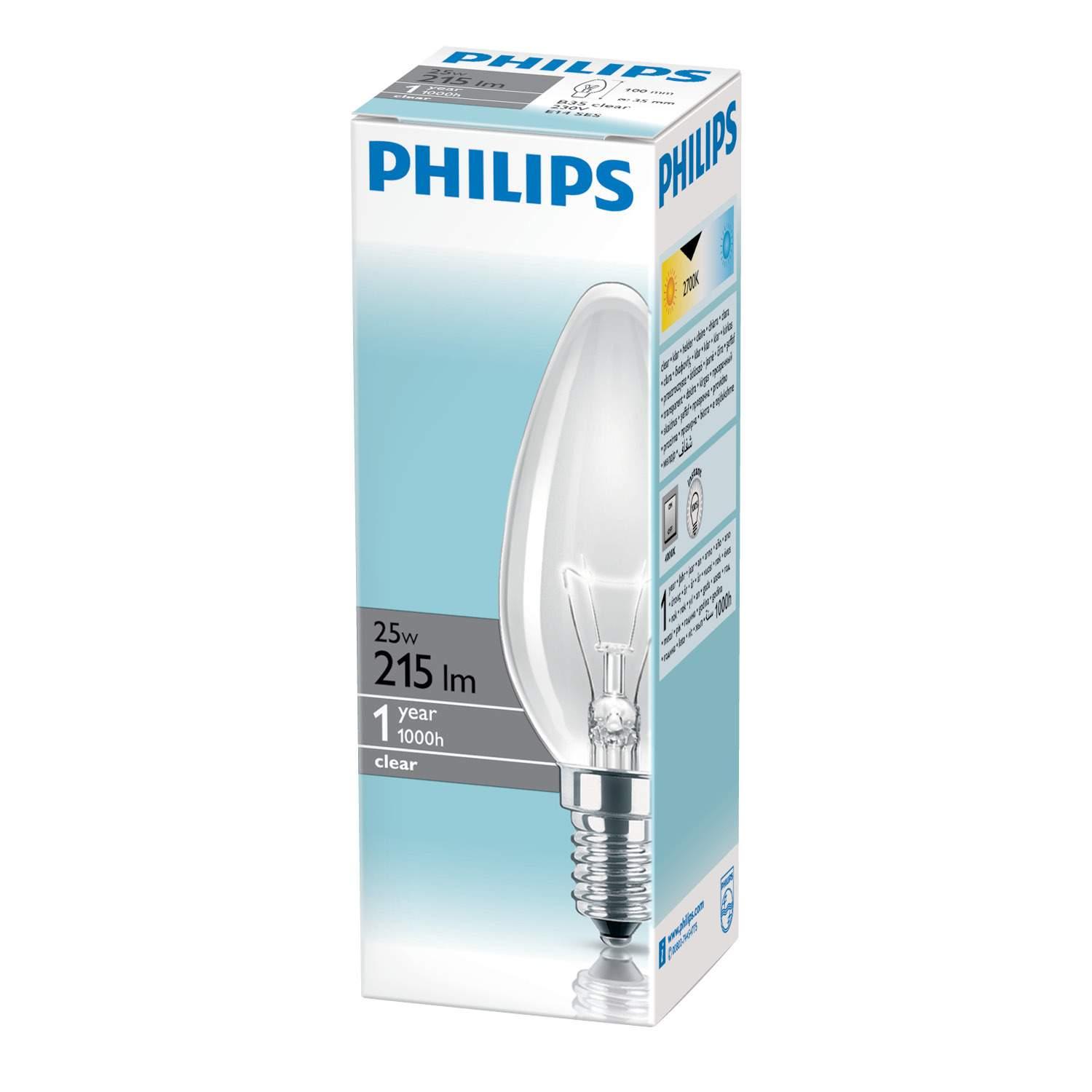 PHILIPS SIJ.SVEĆA BIST.E14 25W
