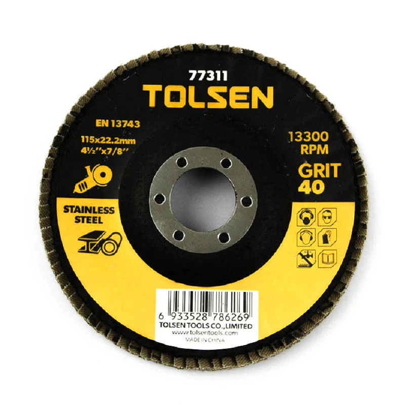 TOLSEN FLAP DISK AL.OXI 115/60